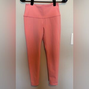 ALO Yoga Airbrush Pink Leggings, Size Small, 24” Inseam 7/8 Length